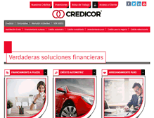 Tablet Screenshot of credicor.com.mx